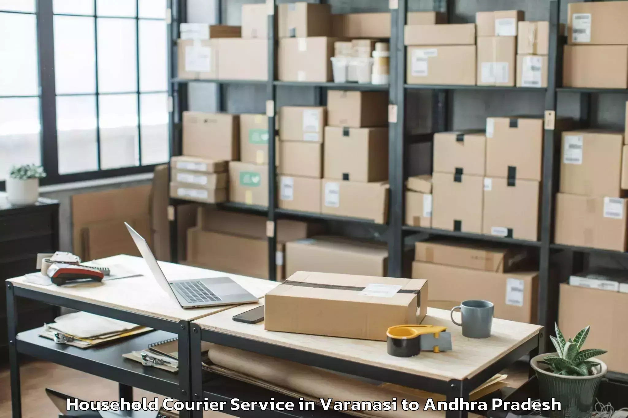 Professional Varanasi to Vadamalapeta Household Courier